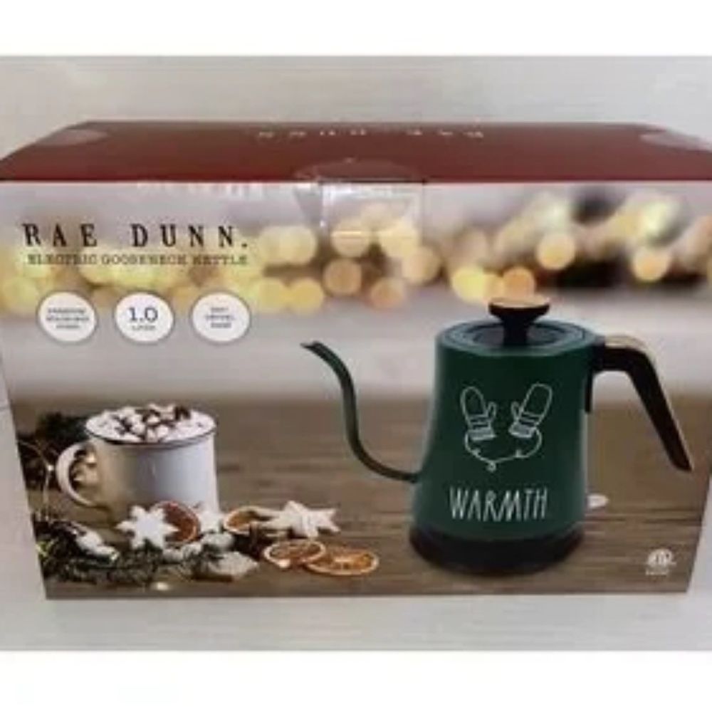 Rae Dunn's Warmth Electric Gooseneck Tea Kettle, Designed With A Swivel Base - Picture 2 of 2